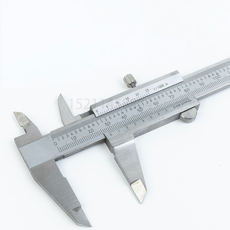 Professional Strainless Steel Vernier Caliper Mono-block Type Slide Calliper Rule Industrial Grade Uncharged Measuring Tools